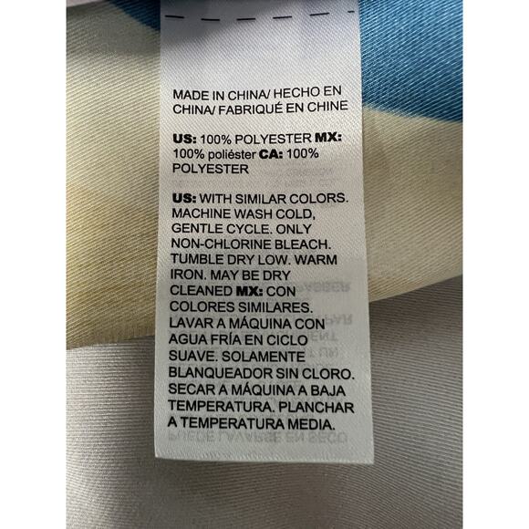 Chicos Woman’s XL 16/18 Abstract Print Button Front Long Sleeve Top Tunic Art - Picture 11 of 12